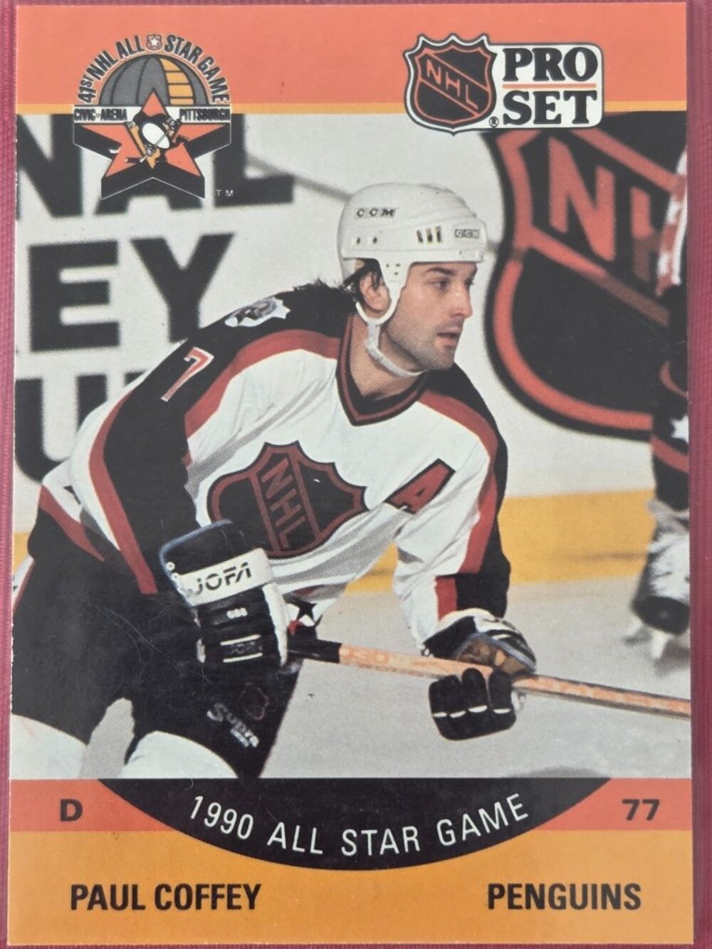 1990 NHL PRO SET, PAUL COFFEY, 1990 ALL STAR GAME, HOCKEY CARD, STILL SEALED!!!